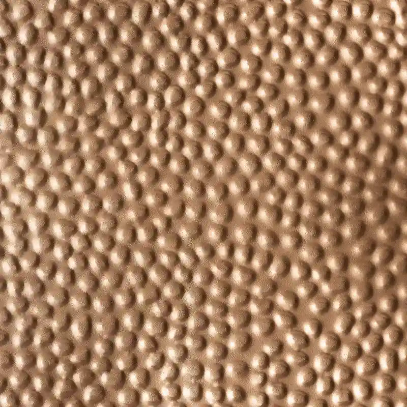 Bronze Textured Metal Side Table with Hourglass Base