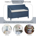Entryway Storage Bench with Removable Cushion