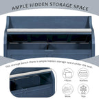 Entryway Storage Bench with Removable Cushion
