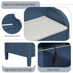 Entryway Storage Bench with Removable Cushion