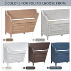 Entryway Storage Bench with Removable Cushion