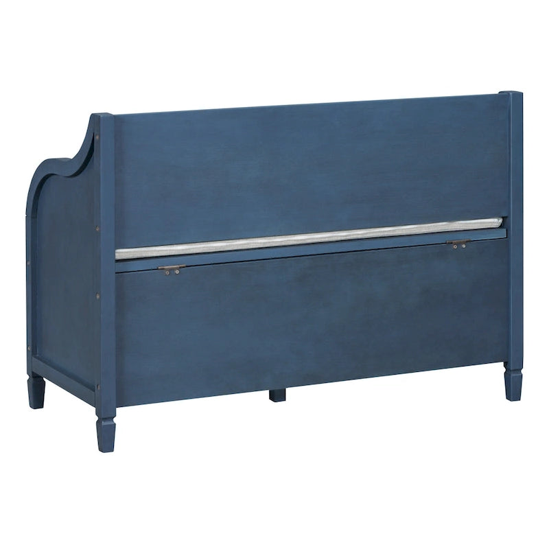 Entryway Storage Bench with Removable Cushion