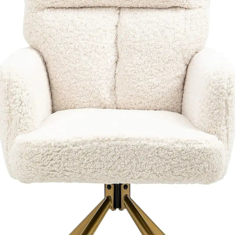 Velvet Upholstered Swivel Accent Chair