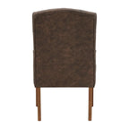 Tufted Upholstered Dining Arm Chair