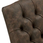 Tufted Upholstered Dining Arm Chair