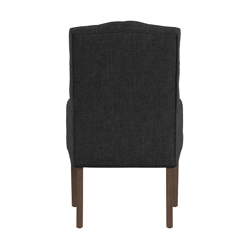 Tufted Upholstered Dining Arm Chair