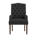 Tufted Upholstered Dining Arm Chair