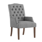 Tufted Upholstered Dining Arm Chair