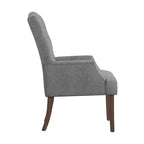 Tufted Upholstered Dining Arm Chair