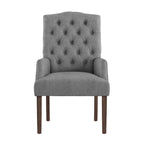 Tufted Upholstered Dining Arm Chair