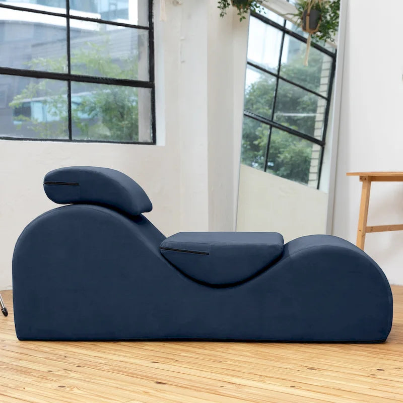 Chaise longue en mousse en S