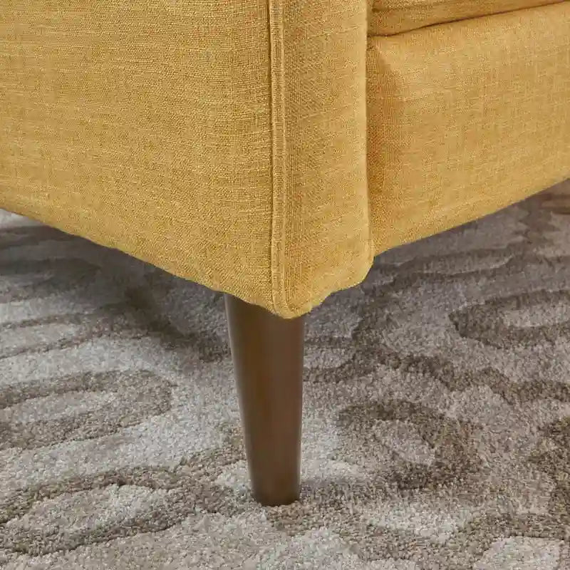 Gepolsterter Relaxsessel im Mid-Century-Stil mit Knopfheftung