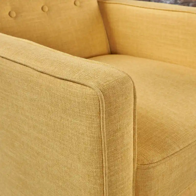 Gepolsterter Relaxsessel im Mid-Century-Stil mit Knopfheftung