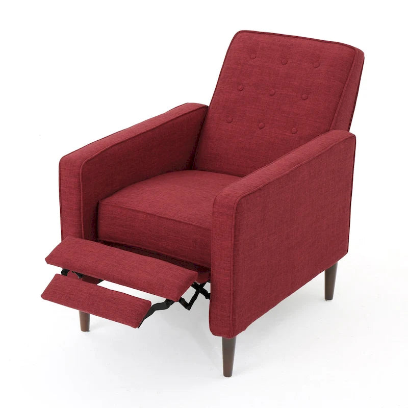 Gepolsterter Relaxsessel im Mid-Century-Stil mit Knopfheftung