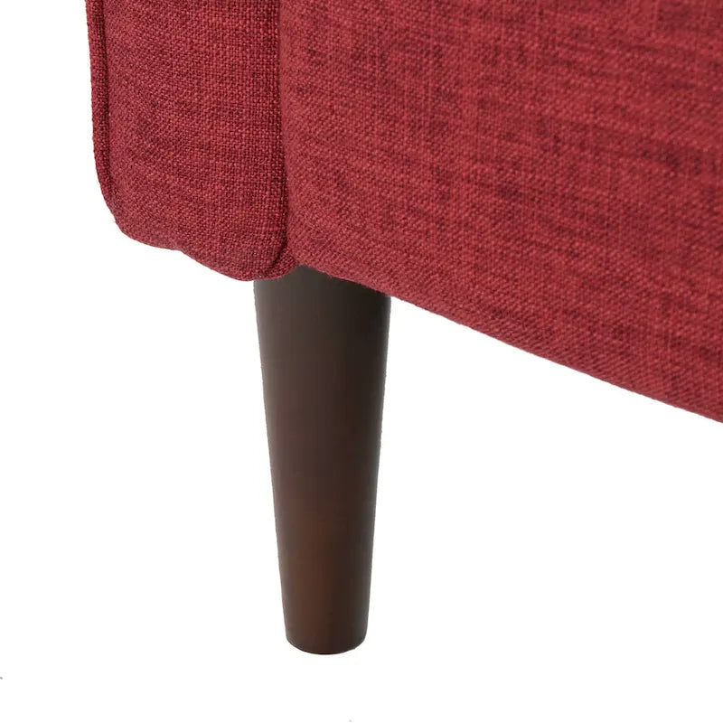 Gepolsterter Relaxsessel im Mid-Century-Stil mit Knopfheftung