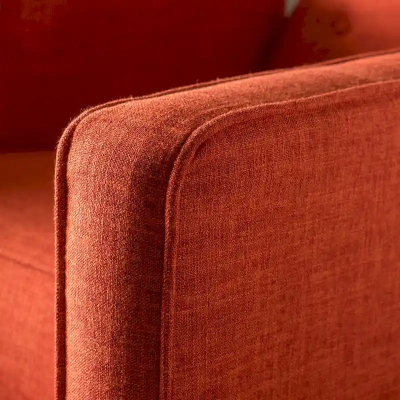 Gepolsterter Relaxsessel im Mid-Century-Stil mit Knopfheftung