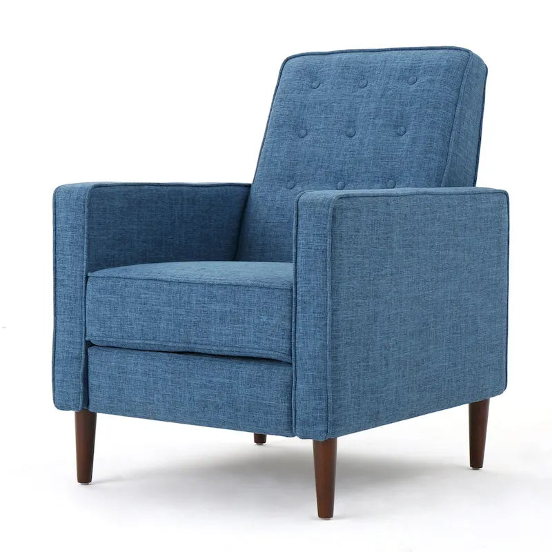 Gepolsterter Relaxsessel im Mid-Century-Stil mit Knopfheftung