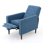 Gepolsterter Relaxsessel im Mid-Century-Stil mit Knopfheftung