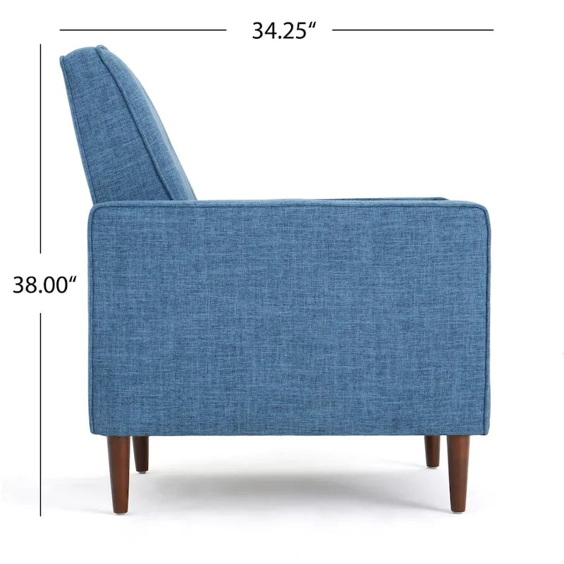 Gepolsterter Relaxsessel im Mid-Century-Stil mit Knopfheftung