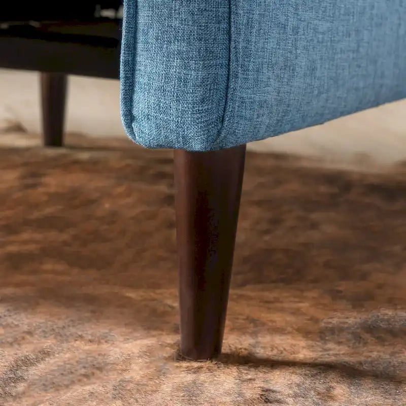 Gepolsterter Relaxsessel im Mid-Century-Stil mit Knopfheftung