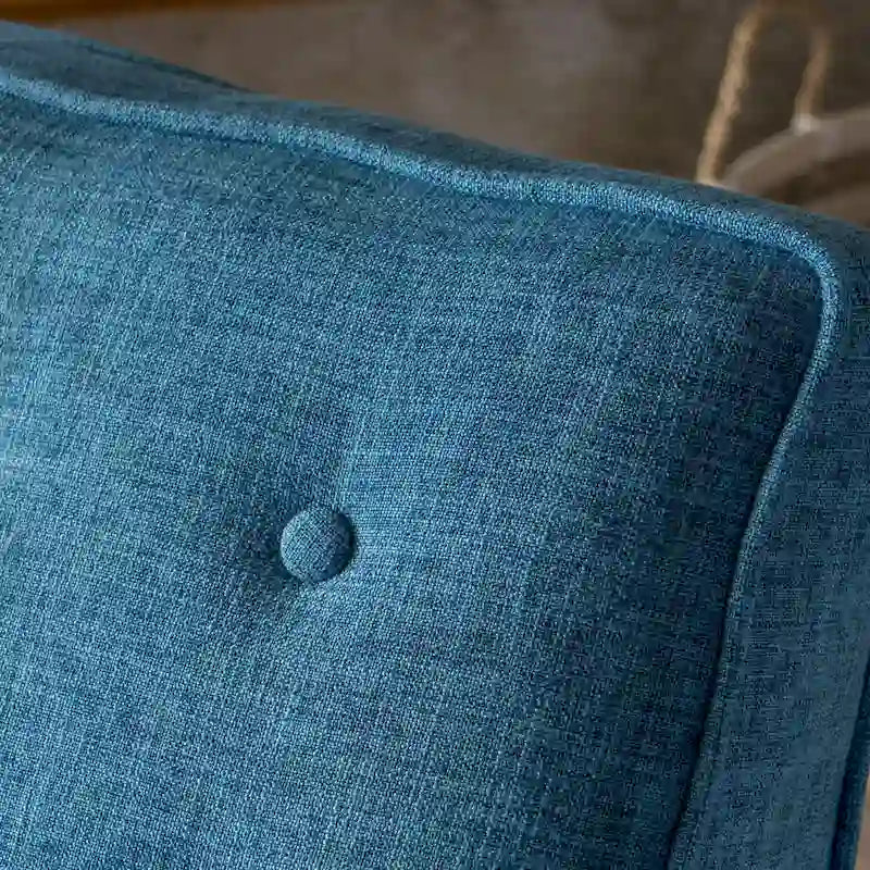Gepolsterter Relaxsessel im Mid-Century-Stil mit Knopfheftung