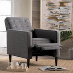Gepolsterter Relaxsessel im Mid-Century-Stil mit Knopfheftung