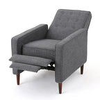 Gepolsterter Relaxsessel im Mid-Century-Stil mit Knopfheftung