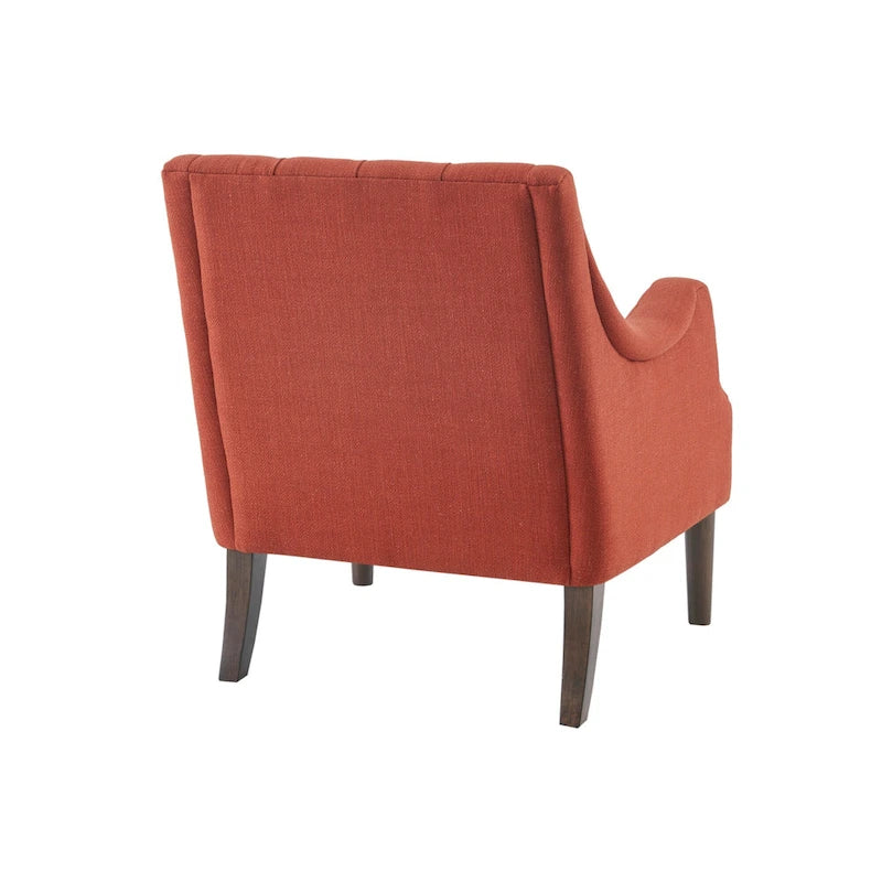 Button-Tufted Upholstered Accent Chair