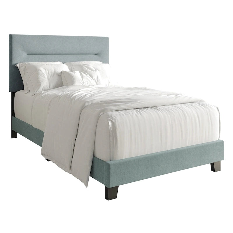 Upholstered Bed Frame with Padded Headboard