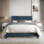 Gepolstertes Bettgestell mit gepolstertem Kopfteil