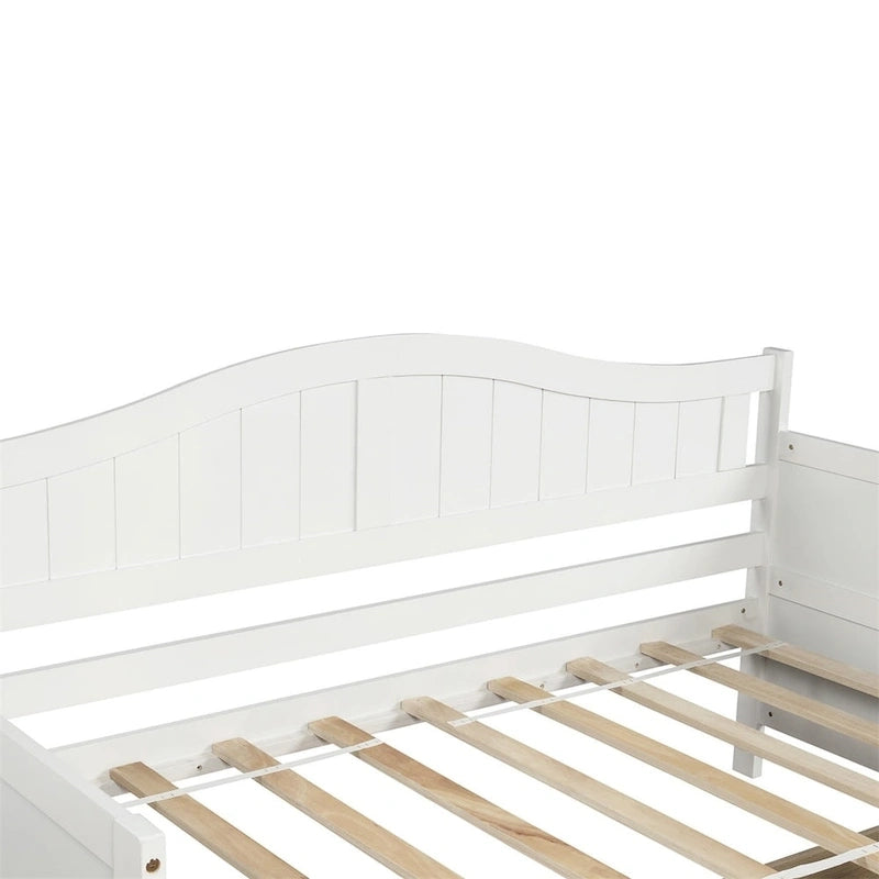 Einzelbett aus Holz mit 2 Stauraumschubladen