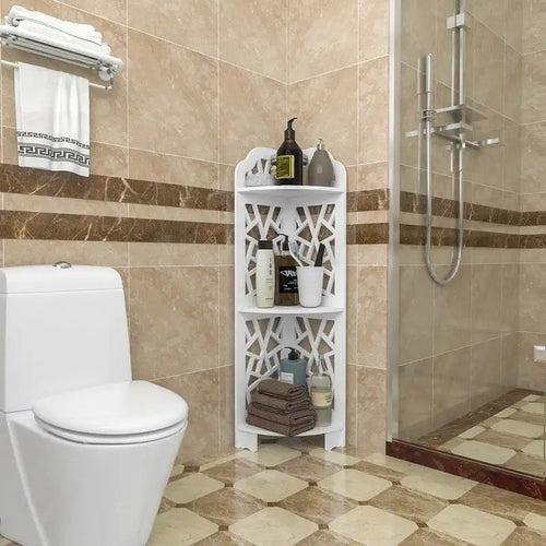 3-Tier Corner Storage Shelf for Bathroom