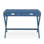 42-Inch Computer Desk with Drawers and Solid Wood Legs