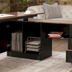 Höhenverstellbarer Homeoffice-Schreibtisch mit Stauraum