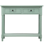Console Table with Two Drawers and Lower Shelf