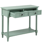Console Table with Two Drawers and Lower Shelf