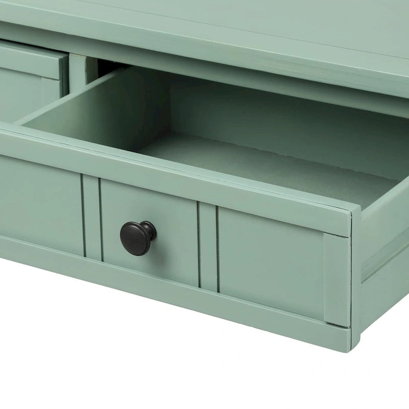 Console Table with Two Drawers and Lower Shelf