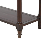 Console Table with Two Drawers and Lower Shelf