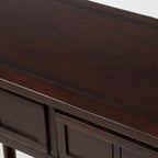Console Table with Two Drawers and Lower Shelf
