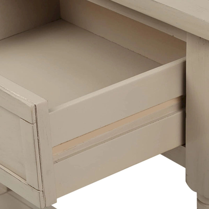 Console Table with Two Drawers and Lower Shelf