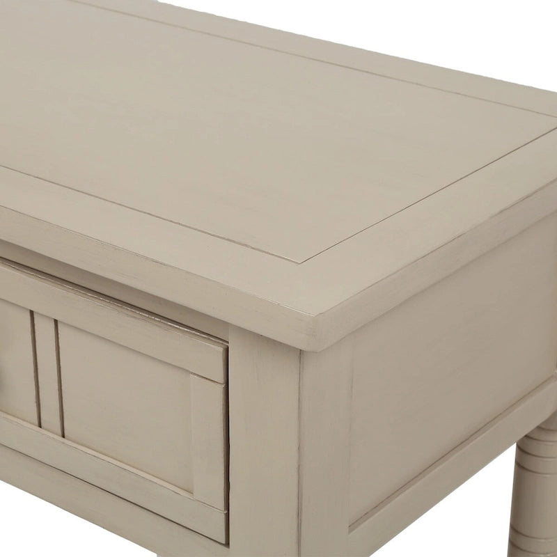 Console Table with Two Drawers and Lower Shelf
