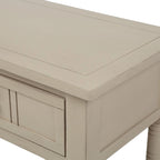 Console Table with Two Drawers and Lower Shelf